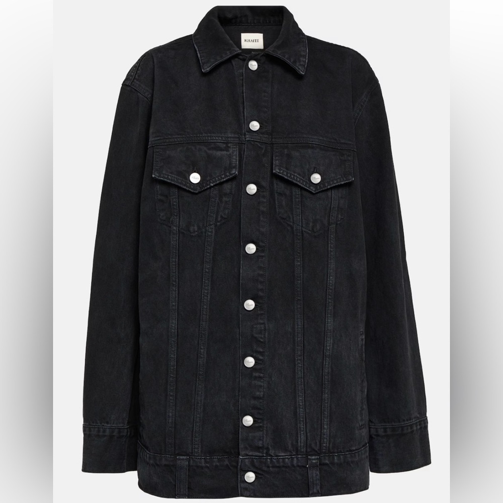 KHAITE Ross black denim jacket - Picture 6 of 14